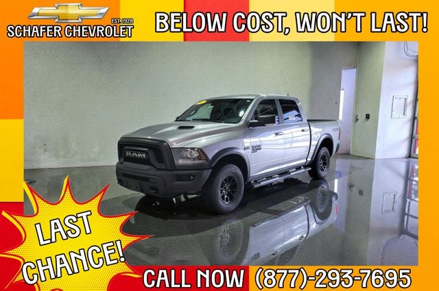 2022 RAM 1500 Classic Warlock in Billet Silver Metallic Clearcoat — front three-quarter view
