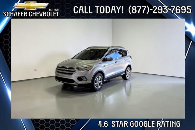2018 Ford Escape SE in Ingot Silver Metallic — front three-quarter view