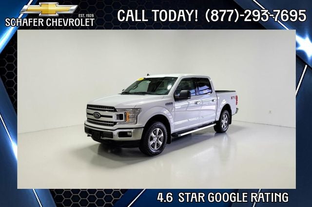 2019 Ford F-150 XLT XTR in Oxford White — front three-quarter view